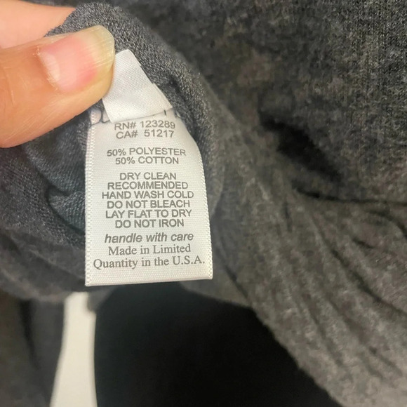 NWT Michael Lauren Long Sleeve Turtleneck Grey Sweater Sz Small - Picture 8 of 10